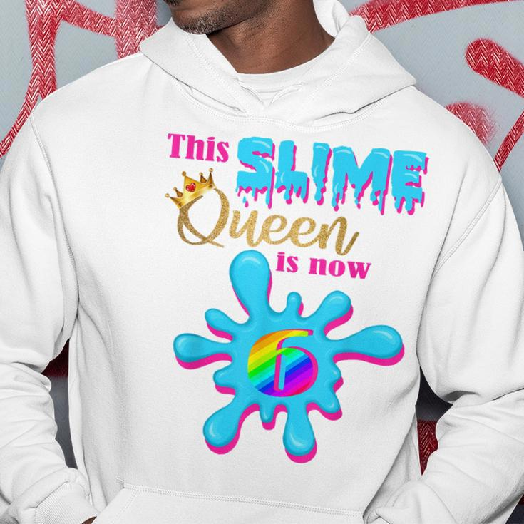 6 Yrs Old Birthday Party 6Th Bday 2014 This Slime Queen Is 6 Hoodie Unique Gifts