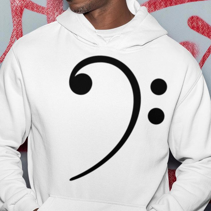 Bass Clef Music Symbol Bassist Bass Player Musical Notes Hoodie Unique Gifts