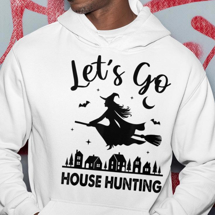 Beautiful Real Estate Witch Halloween Lets Go House Hunting Hoodie Personalized Gifts