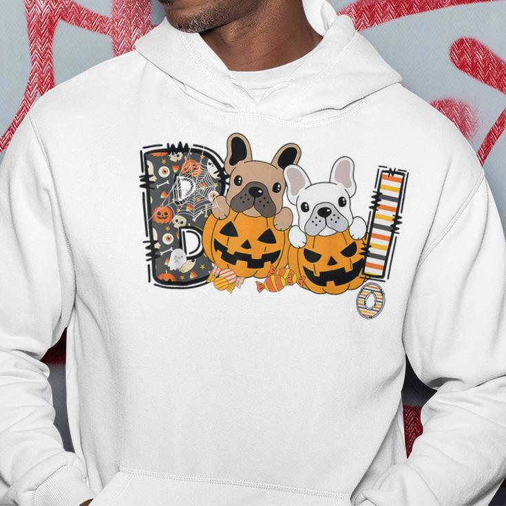 Boo French Bulldog Pumpkin Candy Dog Puppy Halloween Costume Hoodie Unique Gifts