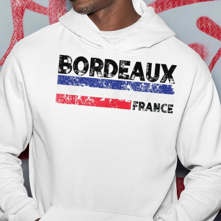 Bordeaux France Flag Tricolor French Distressed Cool Hoodie Funny Gifts