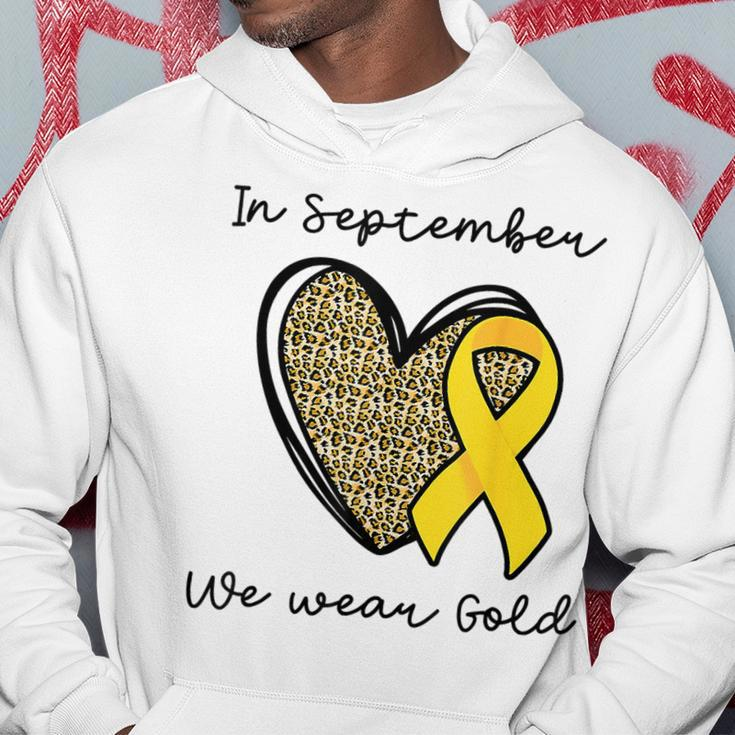 Childhood Cancer Awareness Month In September We Wear Gold Hoodie Unique Gifts