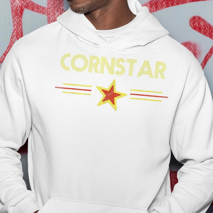 Corn Star Retro 80S Cornhole Team Funny Vintage Graphic 80S Vintage Designs Funny Gifts Hoodie Unique Gifts