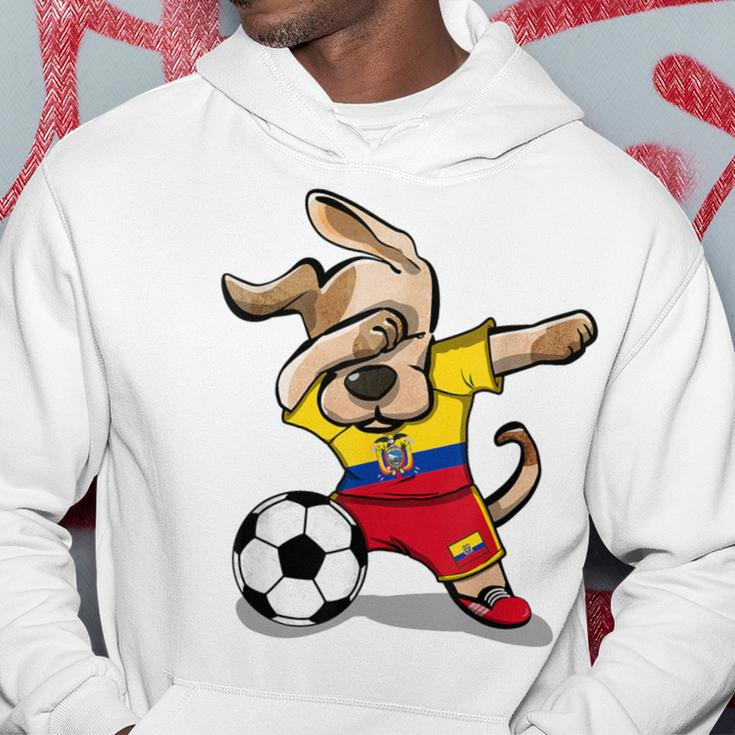 Dabbing Dog Ecuador Soccer Fans Jersey Ecuadorian Football Hoodie Unique Gifts