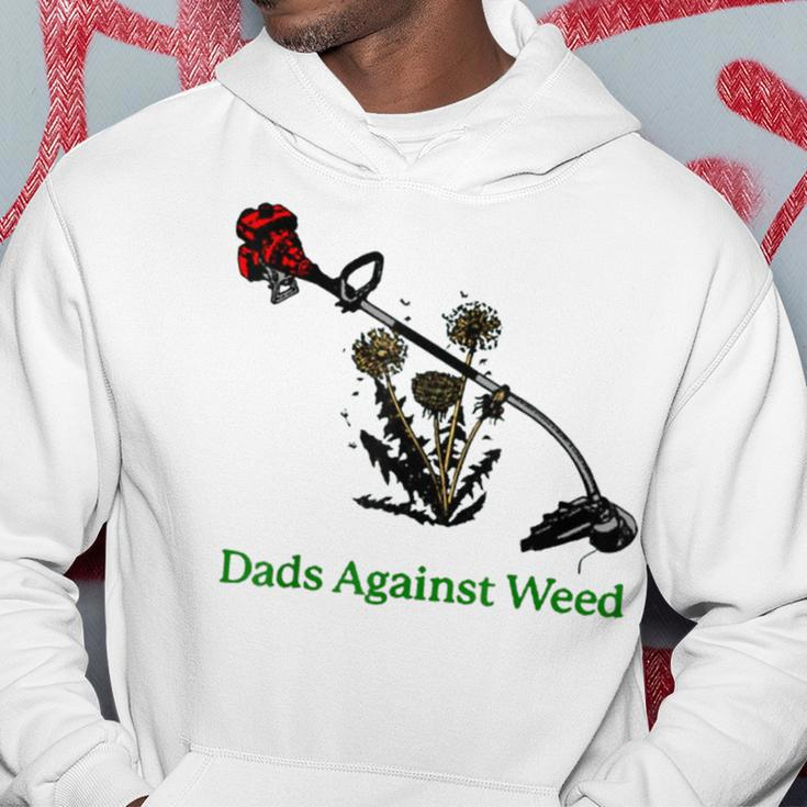 Dads Against Weed Funny Gardening Lawn Mowing Fathers Hoodie Unique Gifts
