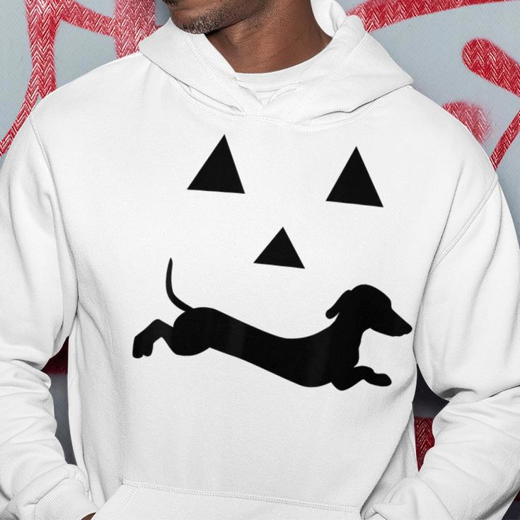Dachshund Jack O Lantern Pumpkin Face For Halloween Hoodie Unique Gifts
