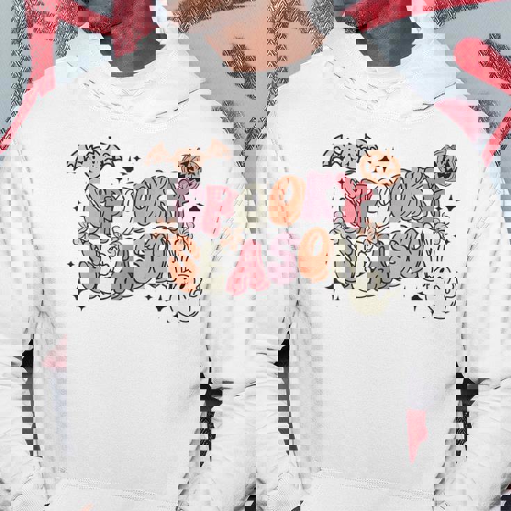Halloween Vibes Retro Spooky Ghost Boo Spooky Season Hoodie Unique Gifts