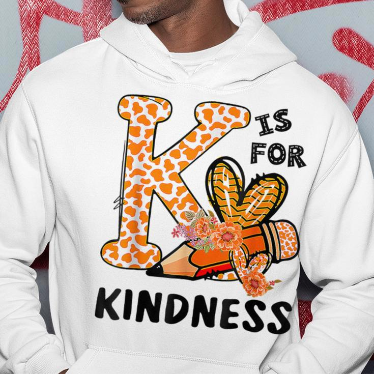 Leopard Unity Day World Kindness Day K Is For Kindness Hoodie Funny Gifts