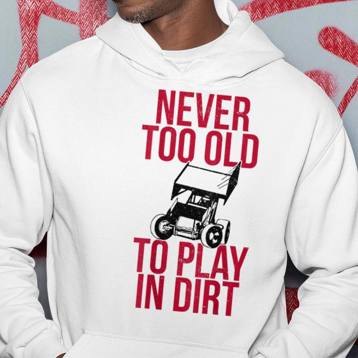 Funny Sprint Car Driver Team Racing Play Dirt Track Driver Funny Gifts Hoodie Unique Gifts