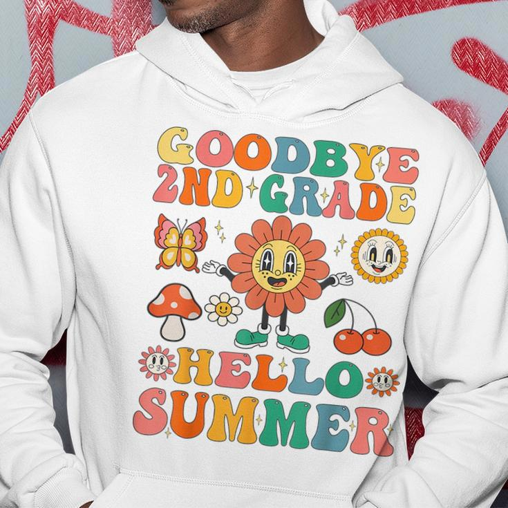 Goodbye 2Nd Grade Hello Summer Groovy Second Grade Graduate Hoodie Unique Gifts