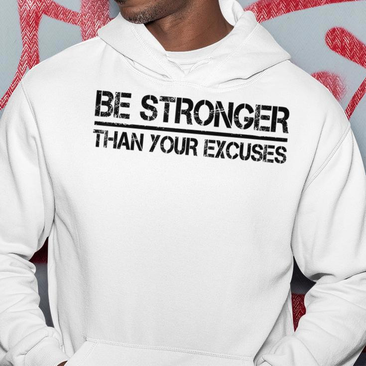 Gym Fitness Gifts Motivational Be Stronger Than Your Excuses Hoodie Unique Gifts