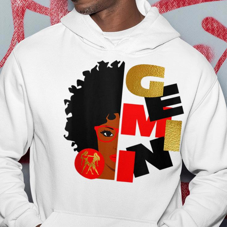 Half Face Gemini Black Queen Birthday Funny Gift Zodiac Hoodie Unique Gifts