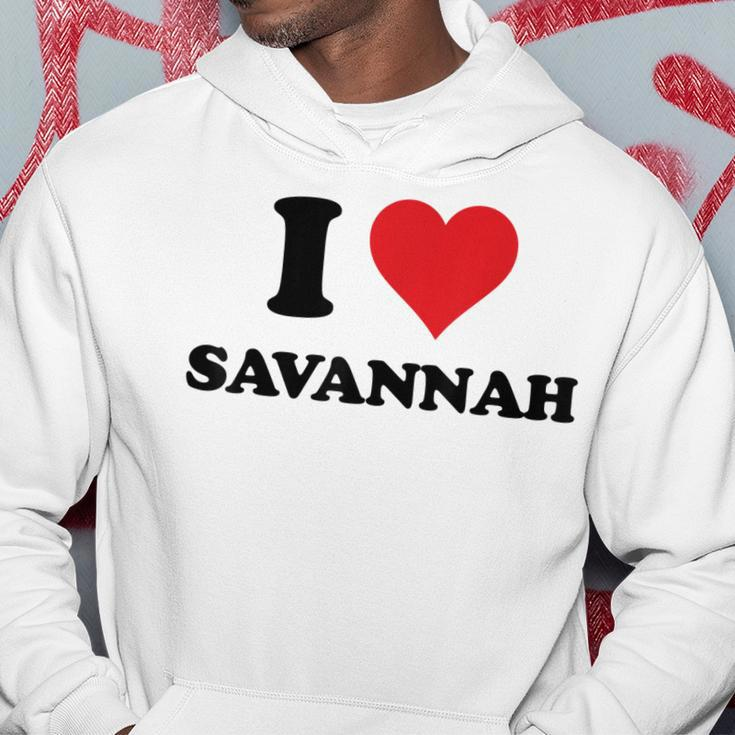 I Heart Savannah First Name I Love Personalized Stuff Hoodie Unique Gifts