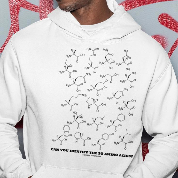 Can You Identify The 20 Amino Acids Chemistry Biochemistry Hoodie Unique Gifts