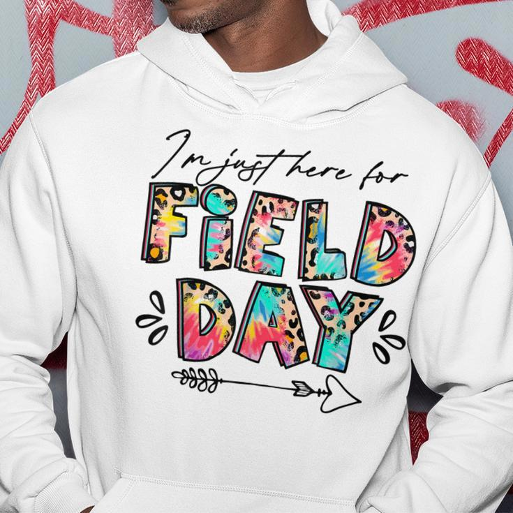 Im Just Here For Field Day Leopard Tie Dye Last Day School Hoodie Unique Gifts