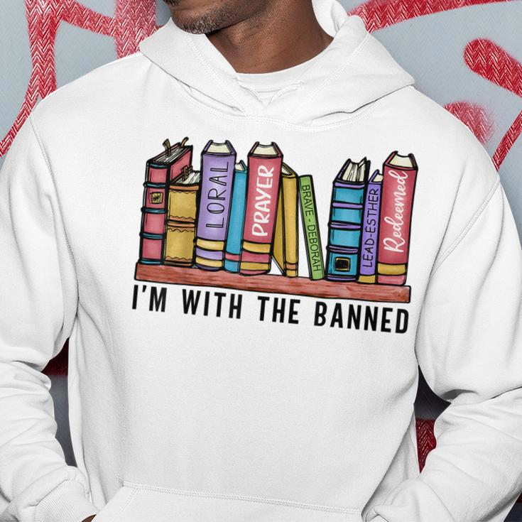 Im With The Banned Books I Read Banned Books Lovers Library Hoodie Unique Gifts