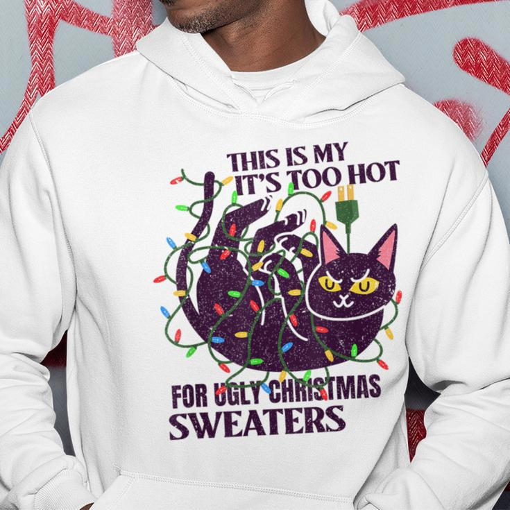This Is My It's Too Hot For Ugly Christmas Sweaters Lights Hoodie Unique Gifts
