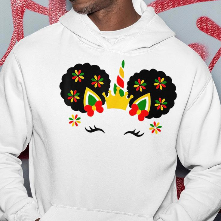 Junenth African Unicorn Girl Afro Black Emancipation Day Hoodie Unique Gifts