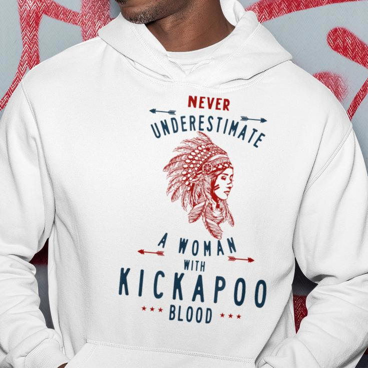 Kickapoo Native Mexican Indian Woman Never Underestimate Indian Funny Gifts Hoodie Unique Gifts