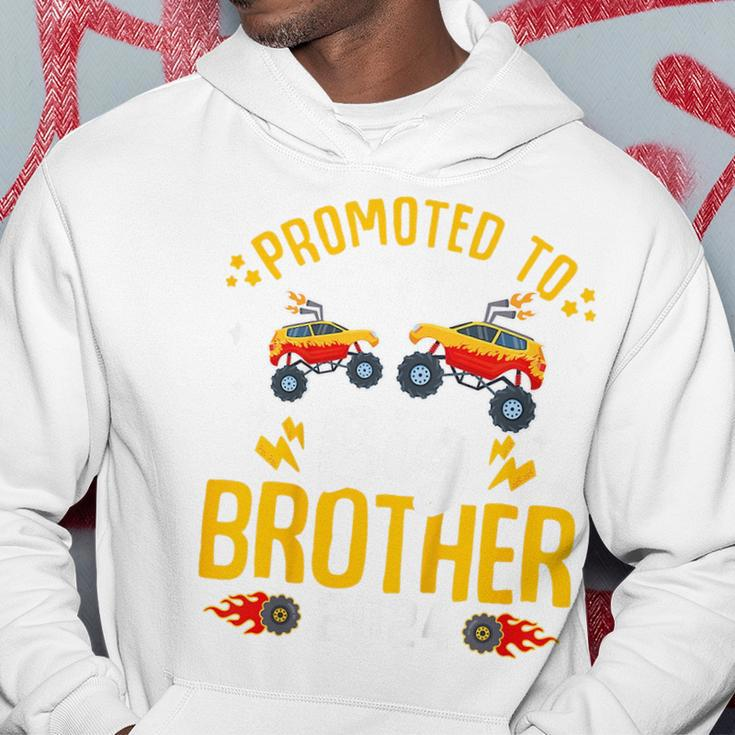 Kids Promoted To Big Brother 2024 Monster Truck Boys Toddlers Funny Gifts For Brothers Hoodie Unique Gifts