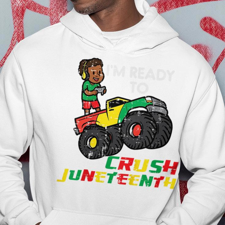 Kids Ready To Crush Junenth Black Boy Toddler Boys Kids Youth Hoodie Unique Gifts