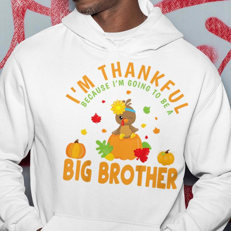 Kids Thanksgiving Baby Announcement Big Brother Hoodie Unique Gifts