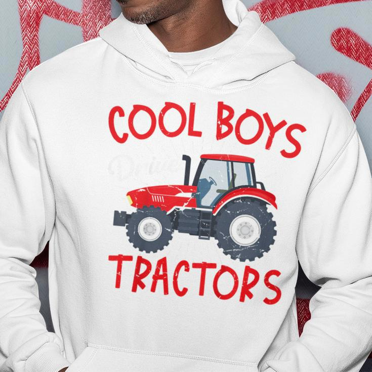 Kids Tractor Boy Young Farmer Cool Boys Drive Tractors Hoodie Unique Gifts