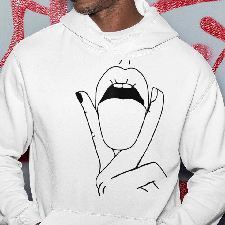 Lgbt Lesbian Tongue Lips Lgbt Gay Pride Hoodie Unique Gifts