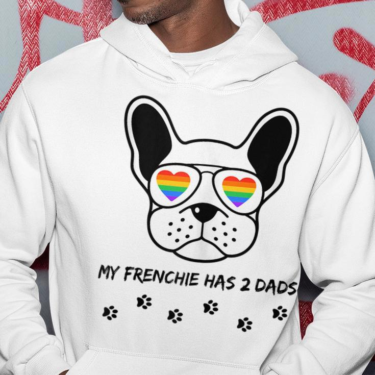 Lgbt My Frenchie French Bulldog Has 2 Dads Gay Pride Dog Hoodie Unique Gifts