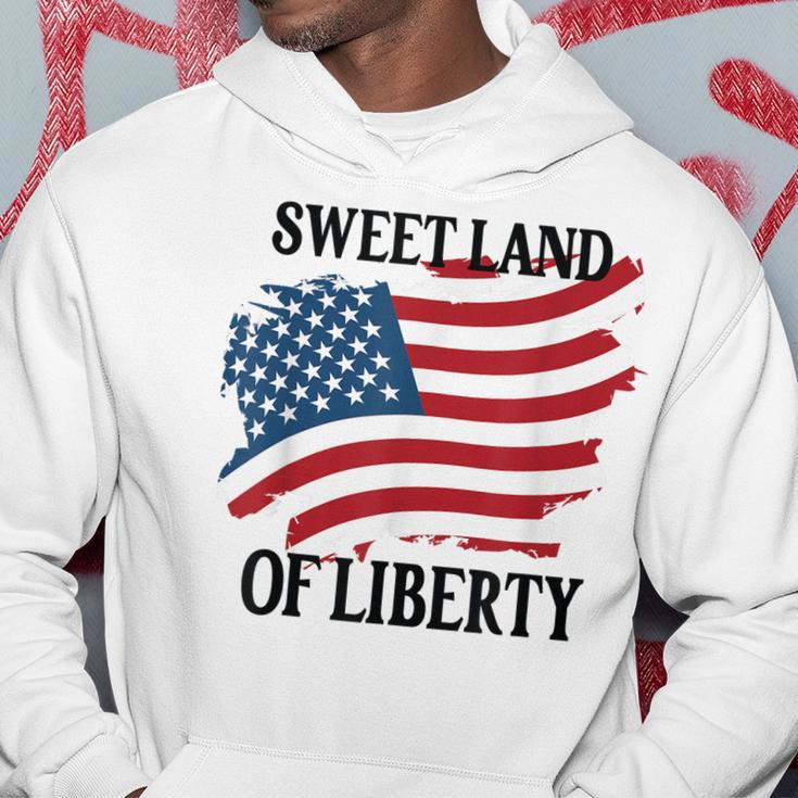 Memorial Day Sweet Land Of Liberty American Flag Hoodie Funny Gifts