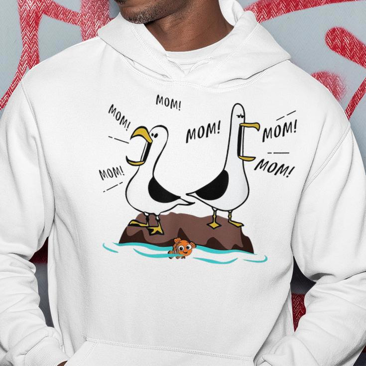 Mom Mom Mom Seagull Family Mother Hoodie Funny Gifts