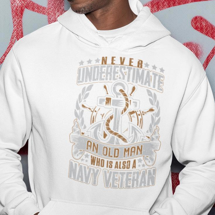 Never Underestimate An Old Man Who Is10011 Gift For Mens Hoodie Funny Gifts
