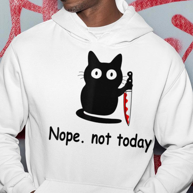 Nope Not Today Cat Cat Lovers For Wmen And Men Hoodie Unique Gifts