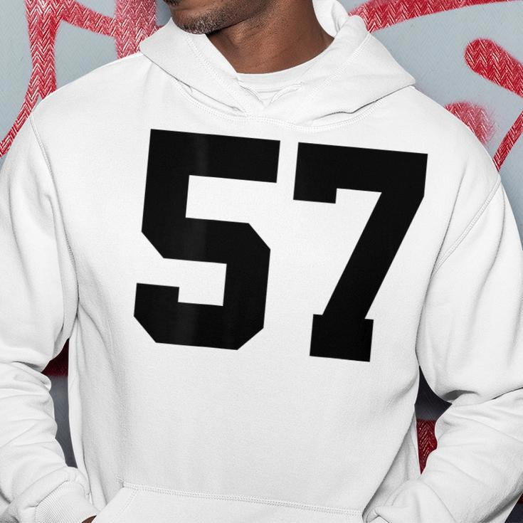 Number 57 Print On Back Only Cotton Team Jersey Hoodie Unique Gifts