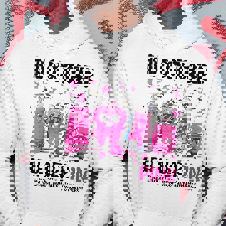 In October We Wear Pink Breast Cancer Dental Th Pink Hoodie Unique Gifts