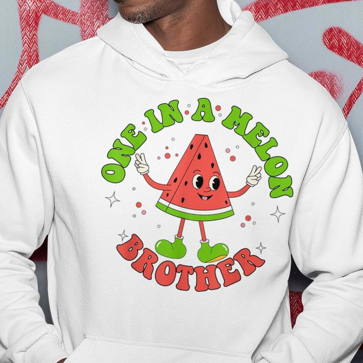 One In A Melon Brother Cool Summer Watermelon Family Matchin Hoodie Unique Gifts