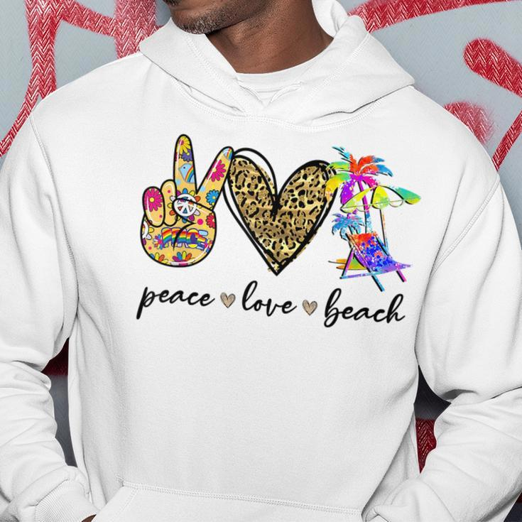 Peace Love Beach Summer Vacation Beach Lovers Vacation Funny Gifts Hoodie Unique Gifts