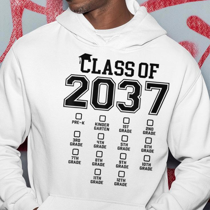 Pre-K Class Of 2037 First Day School Grow With Me Graduation Hoodie Funny Gifts