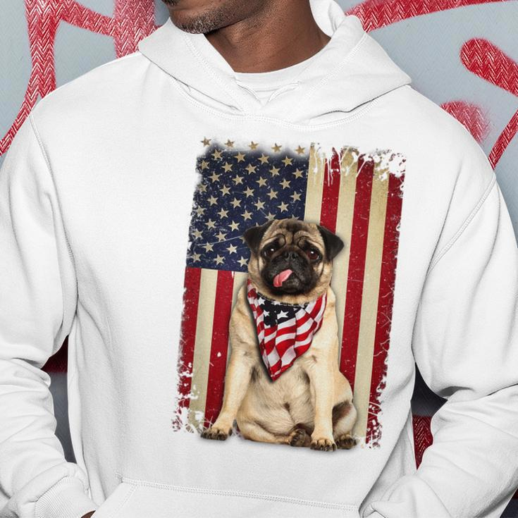Pug American Flag 4Th Of July Independence Hoodie Unique Gifts