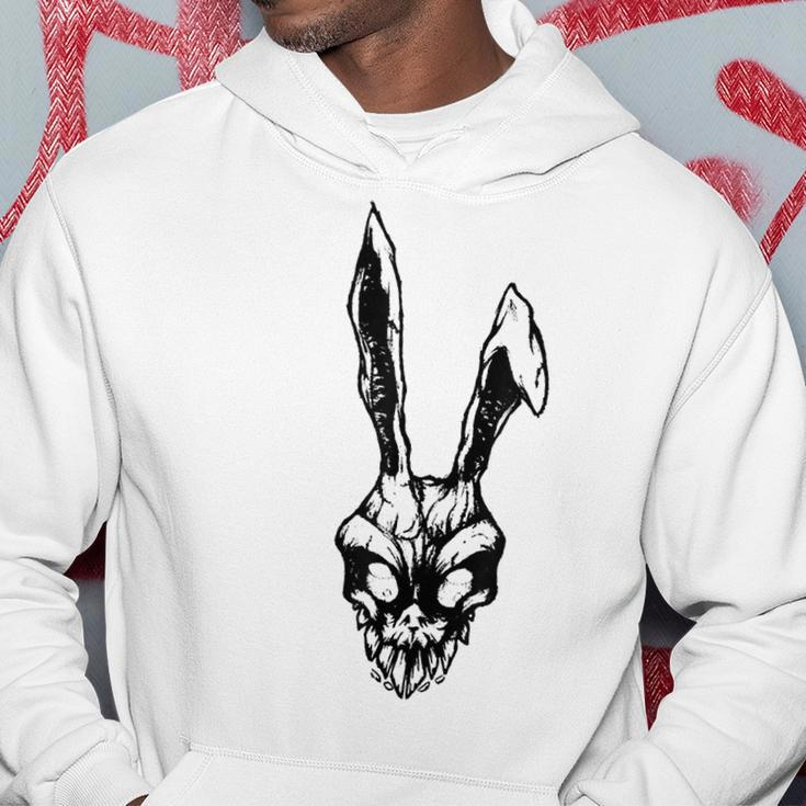 Scary Vintage Angry Rabbit Scull Halloween Party Costume Gifts For Rabbit Lovers Funny Gifts Hoodie Unique Gifts