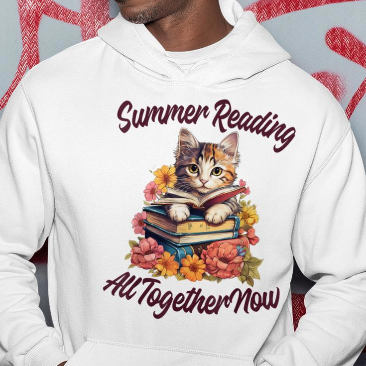 Summer Reading All Together 2023 Cat Books Now Library Hoodie Unique Gifts