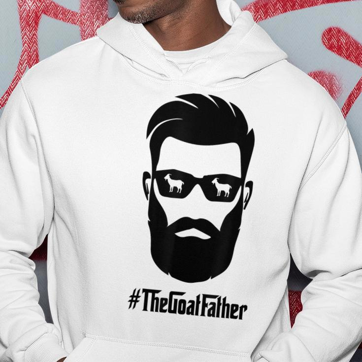 The Goat Father The Goatfather With Beard & Glasses Hoodie Unique Gifts