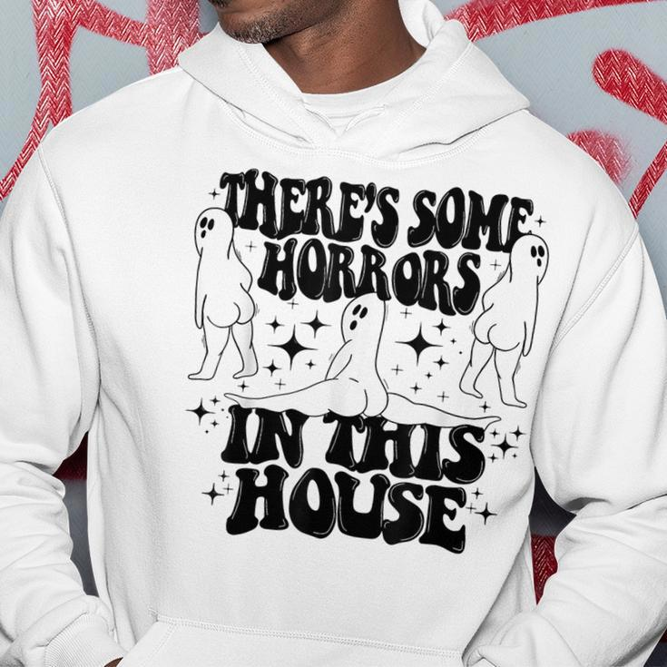 Theres Some Horrors In This House Funny Halloween Hoodie Unique Gifts