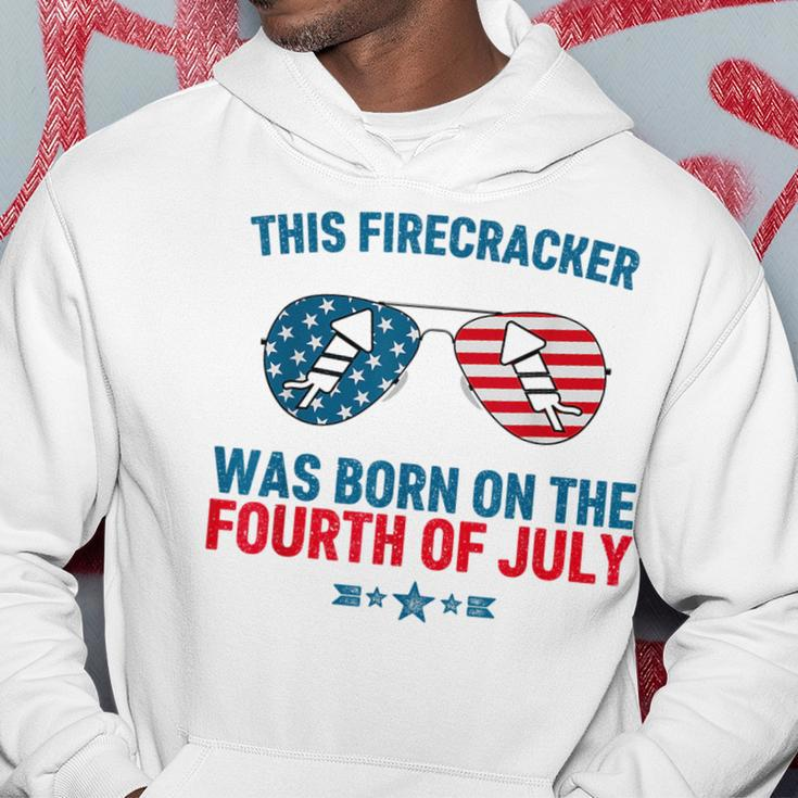 This Firecracker Was Born On The Fourth Of July Birthday Hoodie Unique Gifts