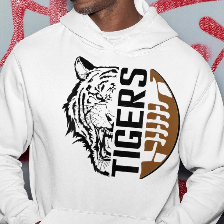 Tigers Swash School Spirit Orange Black Football Sports Fan Hoodie Unique Gifts