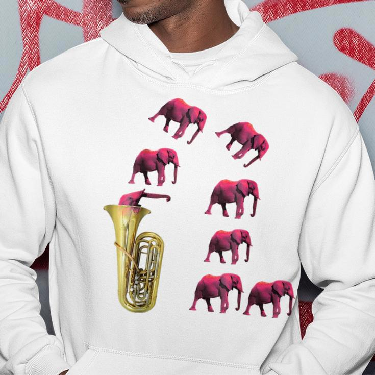 Tuba Funny Elephant Gifts For Elephant Lovers Funny Gifts Hoodie Unique Gifts