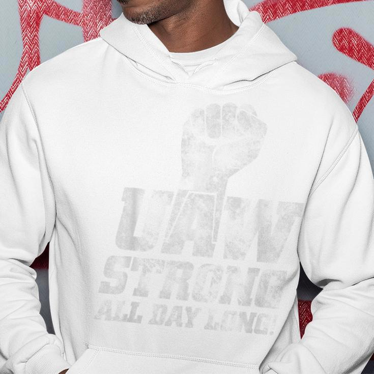 Uaw Strike Red United Auto Workers Union Uaw Strong Hoodie Unique Gifts
