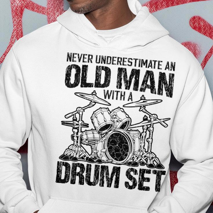 Never Underestimate An Old Drummer Percussionist Hoodie Unique Gifts