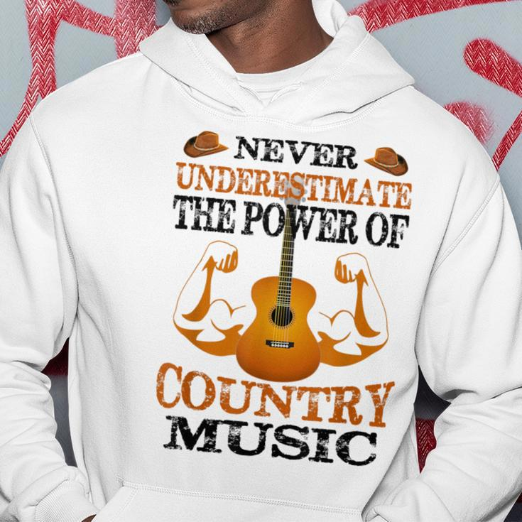 Never Underestimate The Power Of Country Music Hoodie Funny Gifts