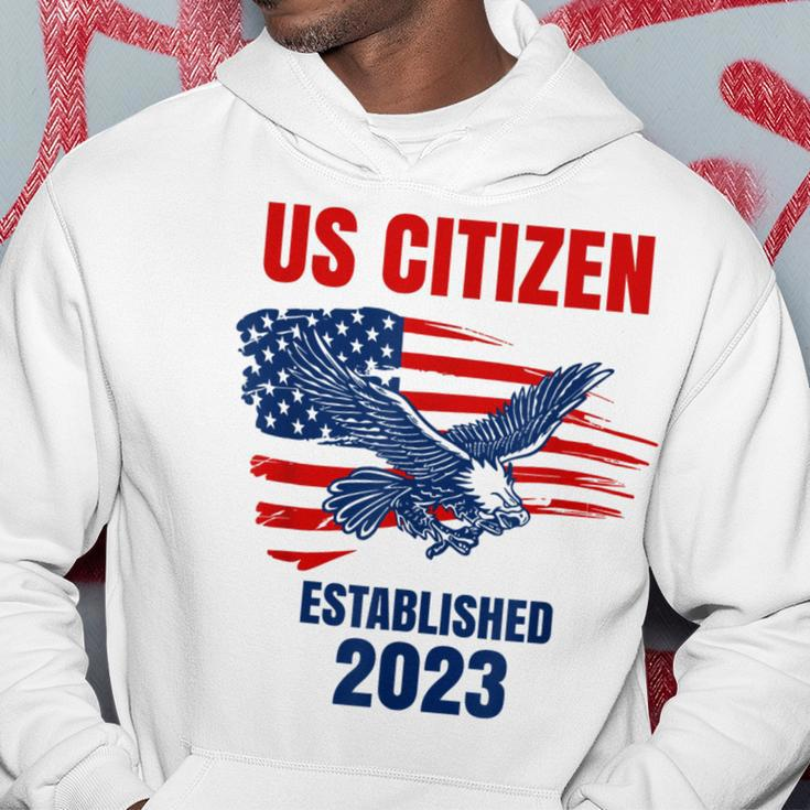 Us Citizen - Established 2023 - Proud New American Citizen Hoodie Personalized Gifts